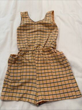 Girl’s Alice + Ames Plaid Romper